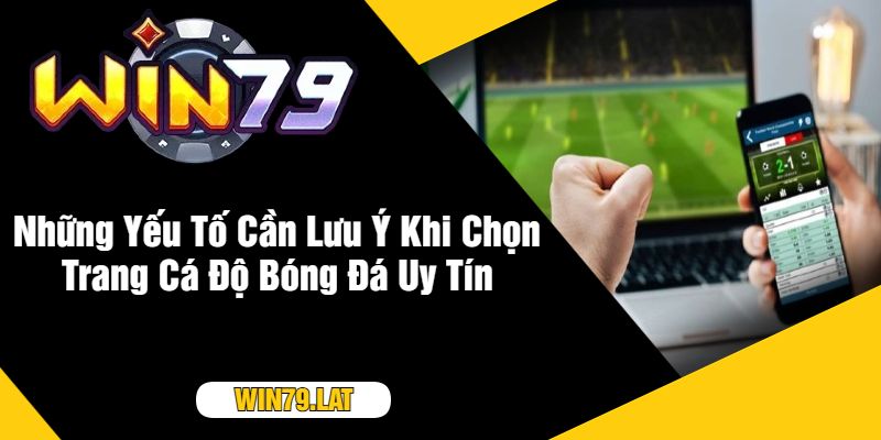 Những Yếu Tố Cần Lưu Ý Khi Chọn Trang Cá Độ Bóng Đá Uy Tín